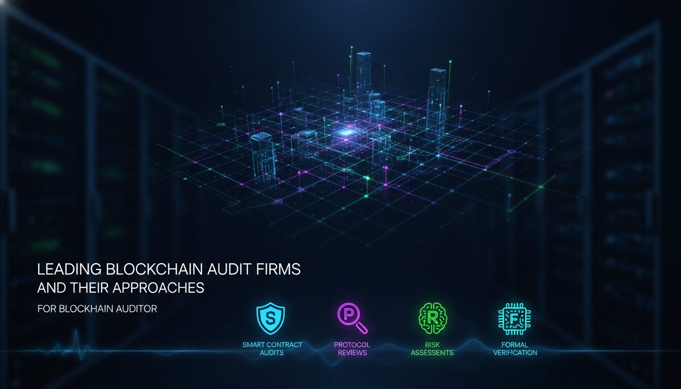 Concept illustration for Leading Blockchain Audit Firms and Their Approaches