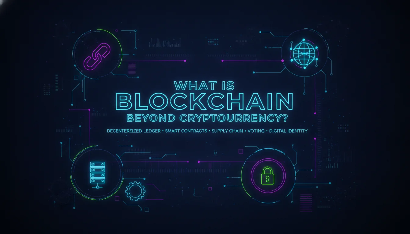 Illustration of What Is Blockchain Beyond Cryptocurrency?