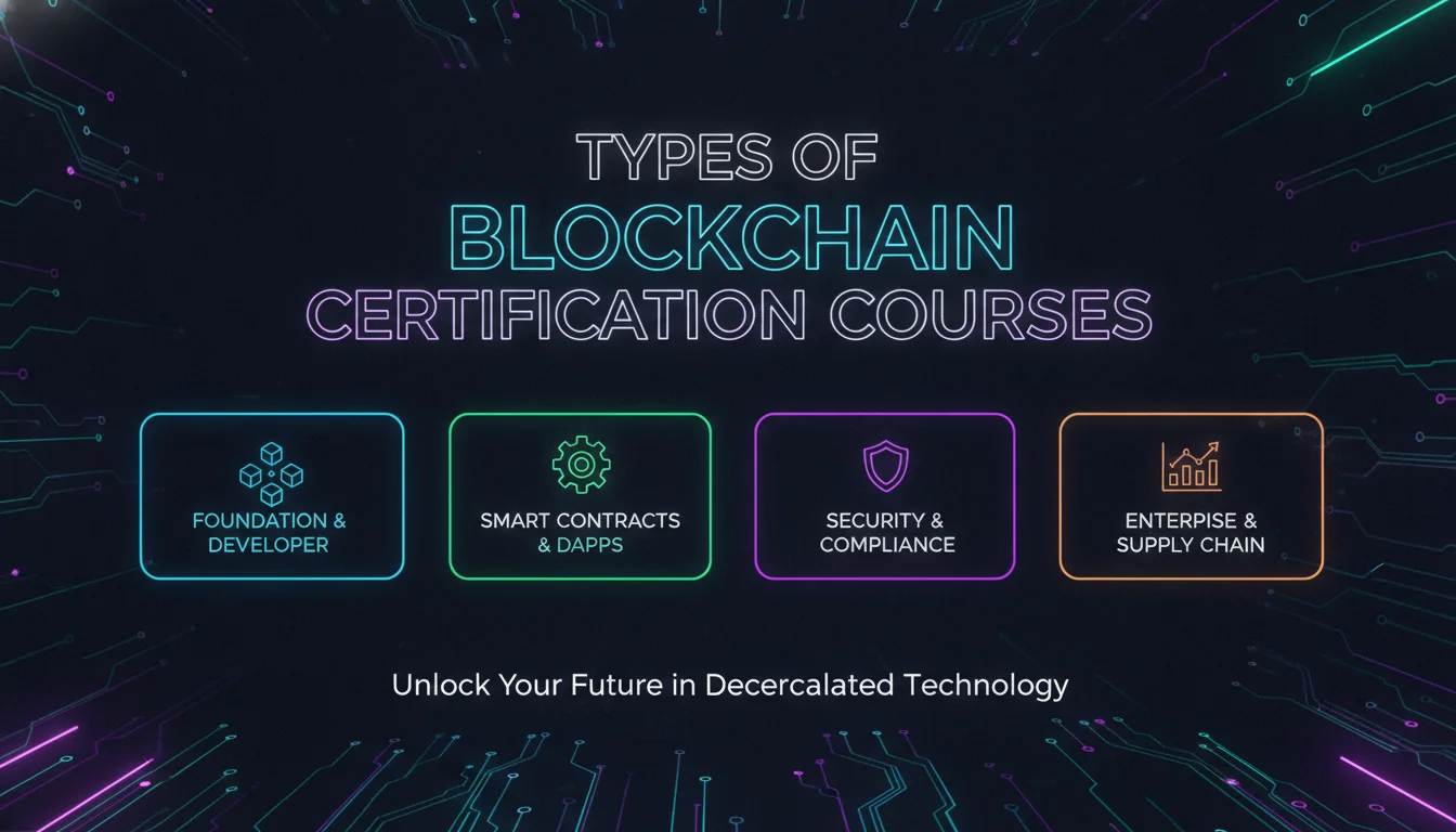 Concept illustration for Types of Blockchain Certification Courses