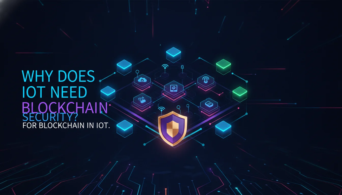 Why Does IoT Need Blockchain Security? — illustrated overview