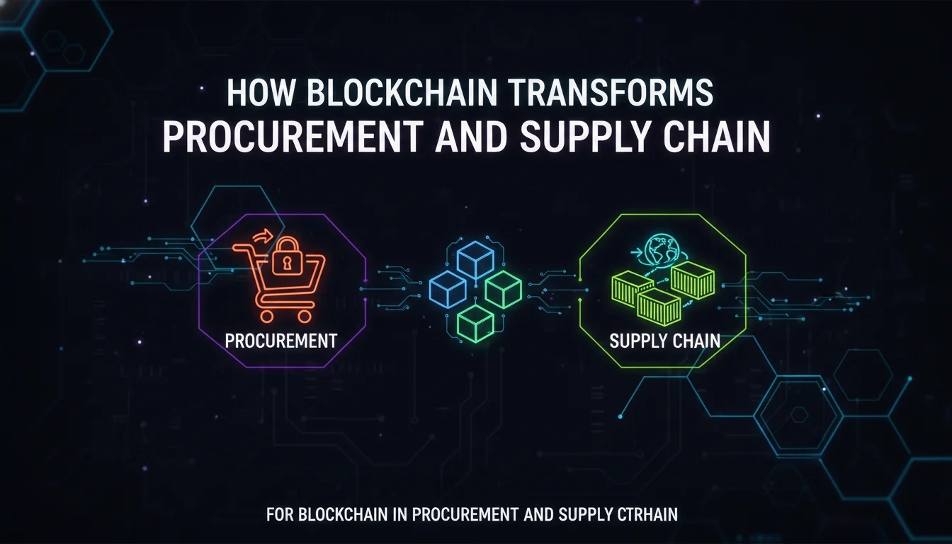 How Blockchain Transforms Procurement and Supply Chain — illustrated overview
