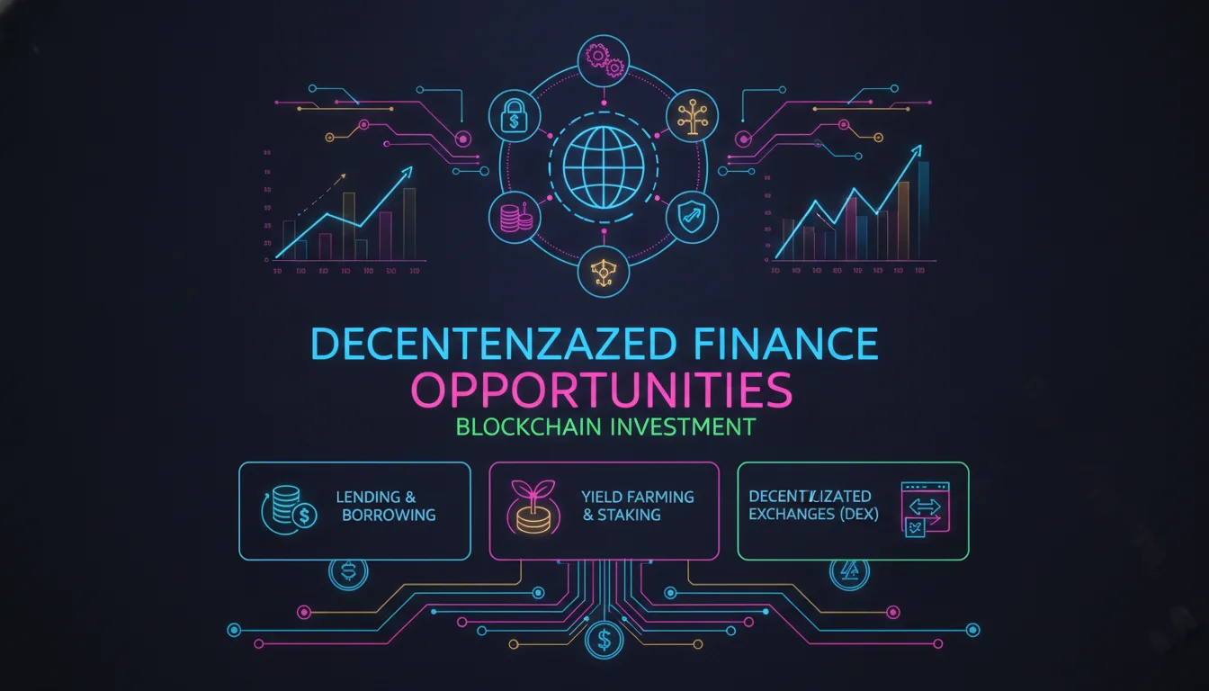 Concept illustration for Decentralized Finance (DeFi) Opportunities
