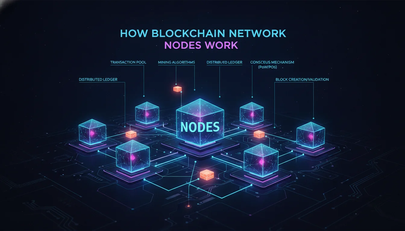 How Blockchain Network Nodes Work — illustrated overview