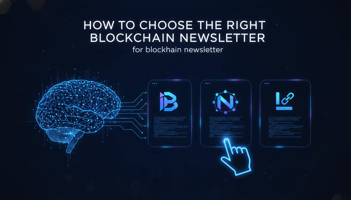 Concept illustration for How to Choose the Right Blockchain Newsletter
