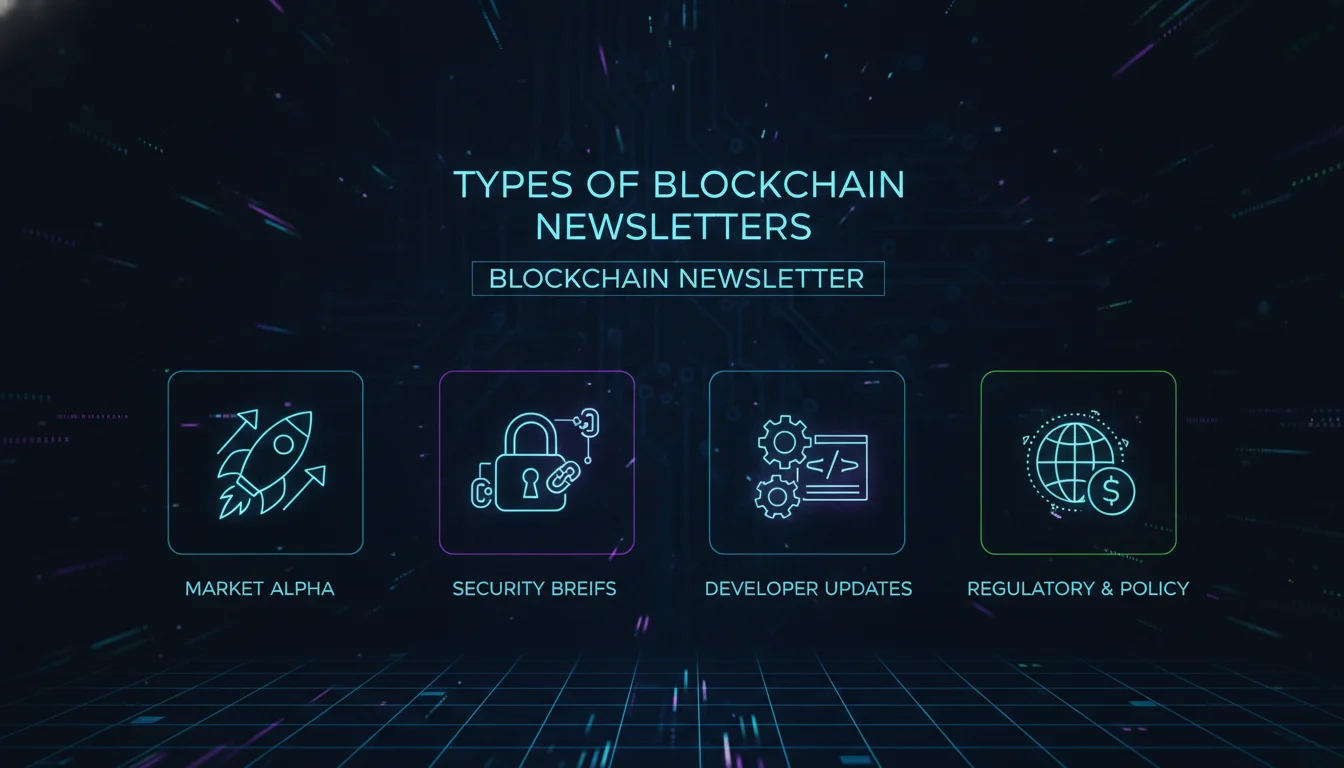 Visual guide to Types of Blockchain Newsletters