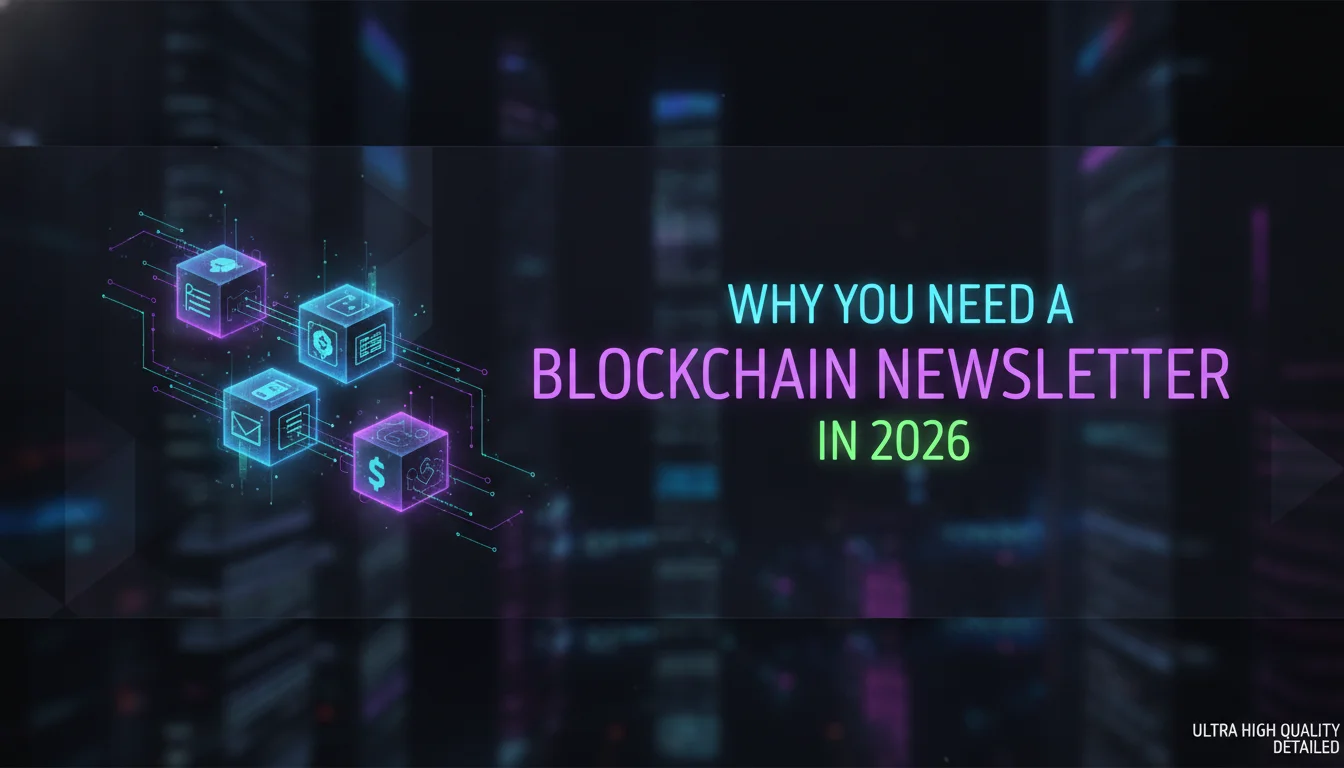 Why You Need a Blockchain Newsletter in 2026 — illustrated overview