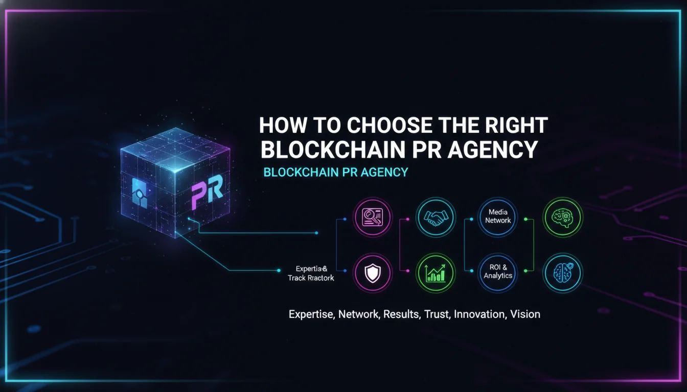 Concept illustration for How to Choose the Right Blockchain PR Agency