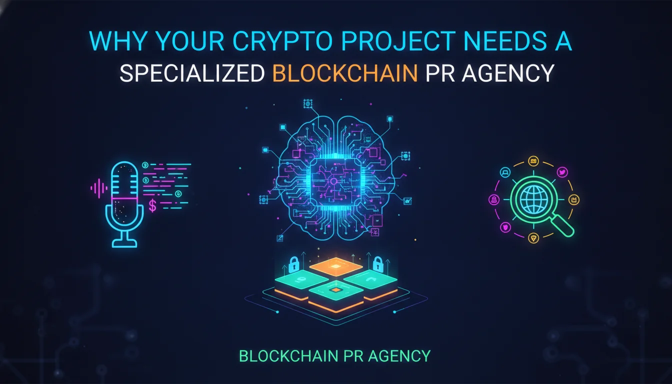 Why Your Crypto Project Needs a Specialized Blockchain PR Agency — illustrated overview
