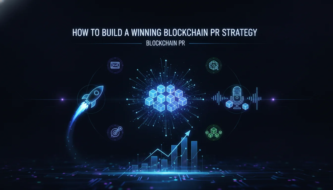 Concept illustration for How to Build a Winning Blockchain PR Strategy