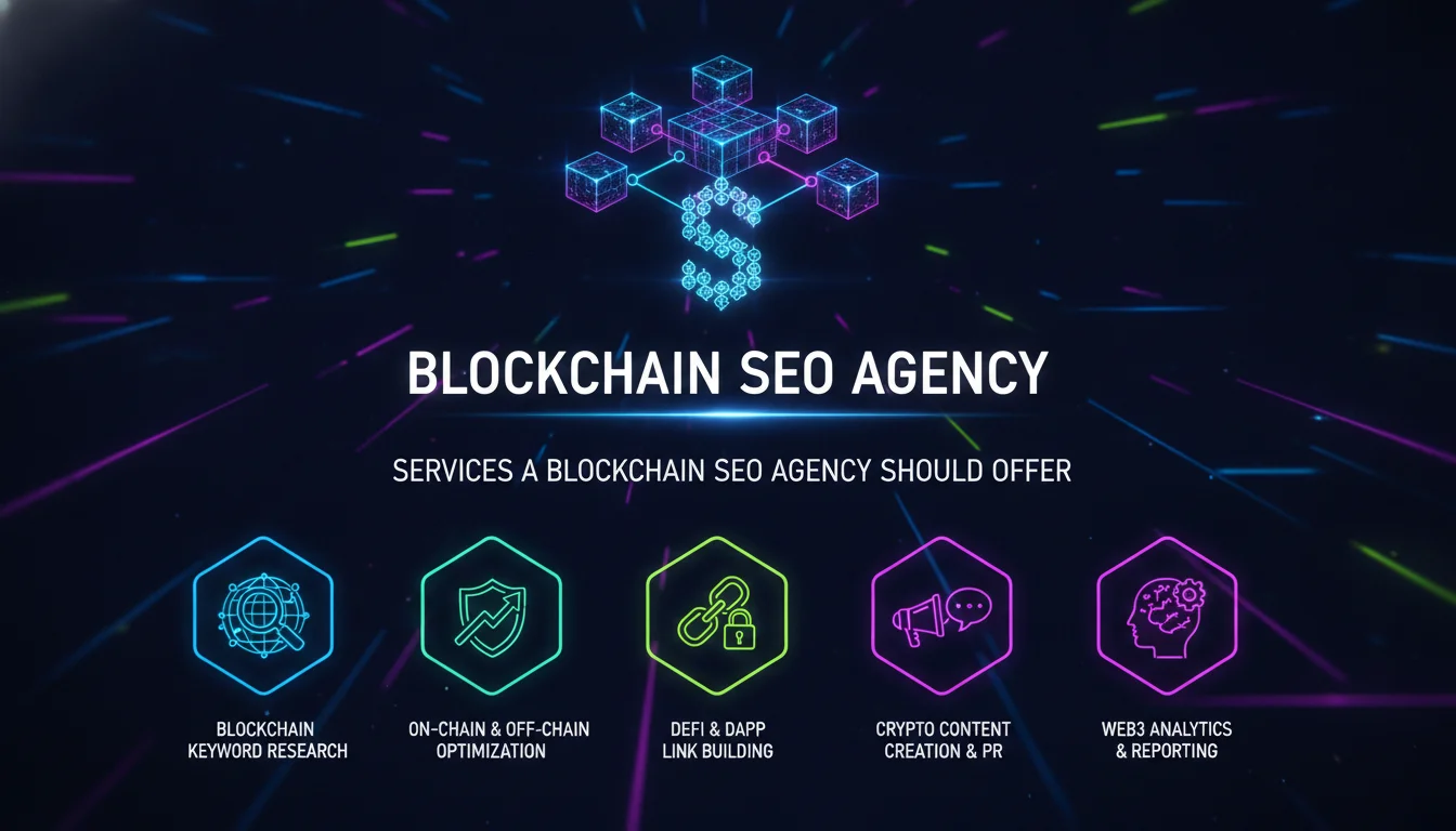 Concept illustration for Services a Blockchain SEO Agency Should Offer