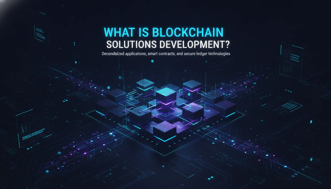 Illustration of What Is Blockchain Solutions Development?