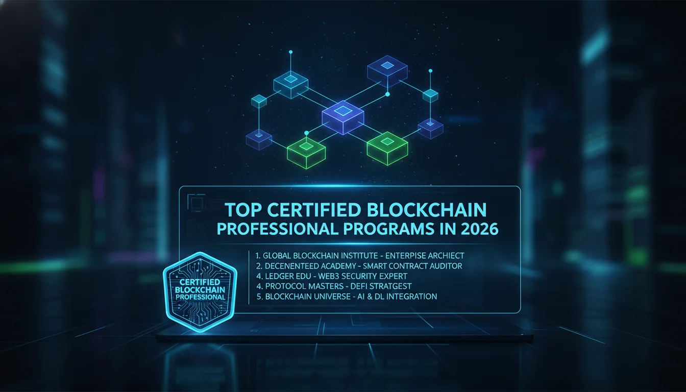 Visual guide to Top Certified Blockchain Professional Programs in 2026