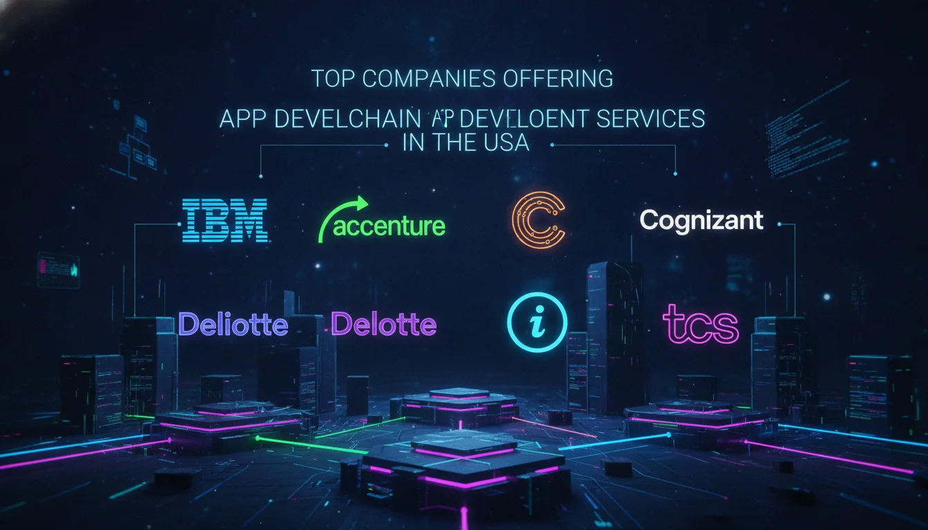 Visual guide to Top Companies Offering Blockchain App Development Services in the USA