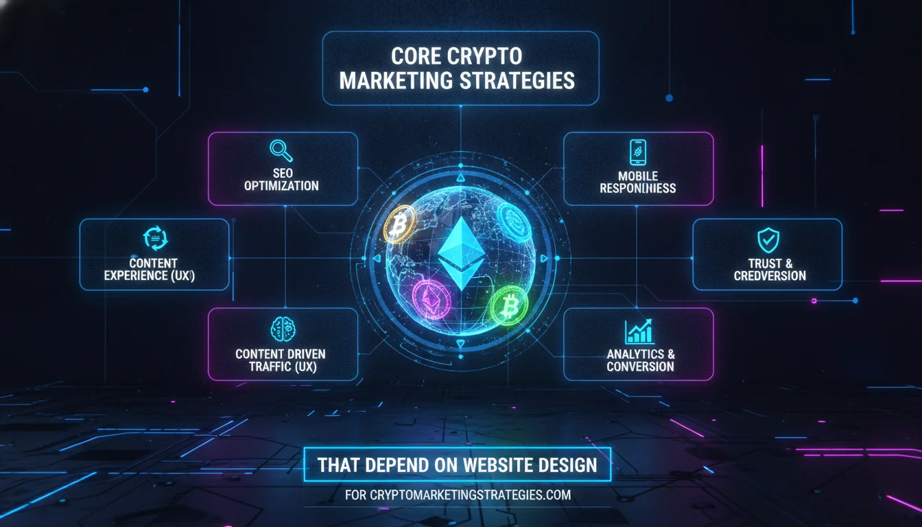 Visual guide to Core Crypto Marketing Strategies That Depend on Website Design