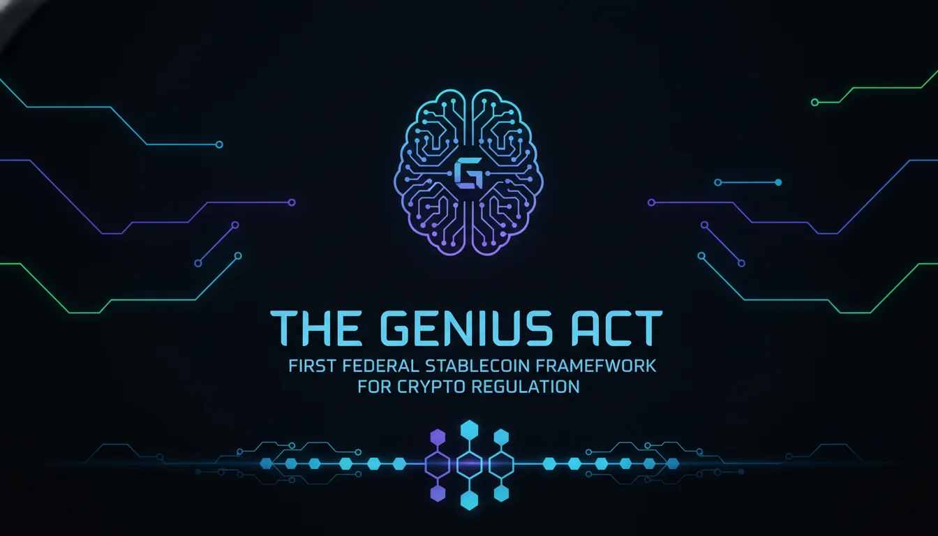 Concept illustration for The GENIUS Act: First Federal Stablecoin Framework