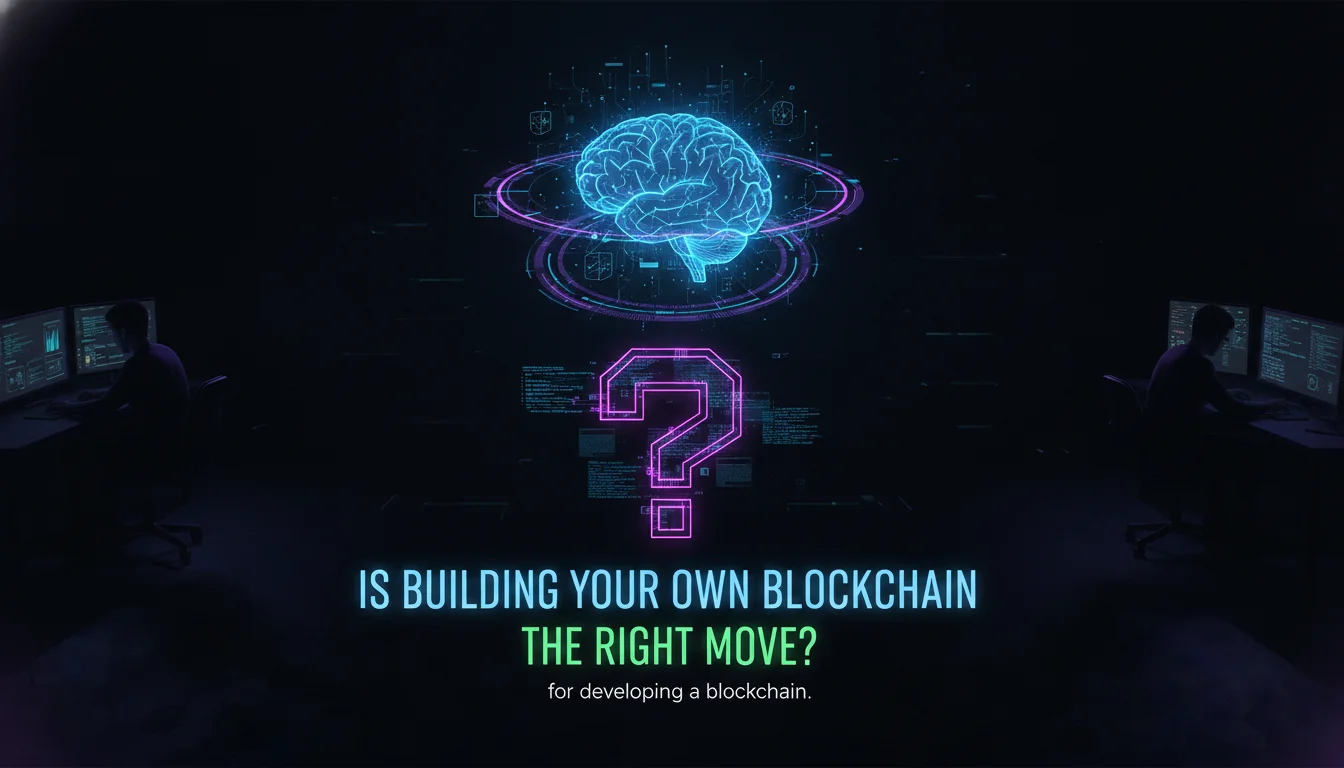 Visual guide to Is Building Your Own Blockchain the Right Move?