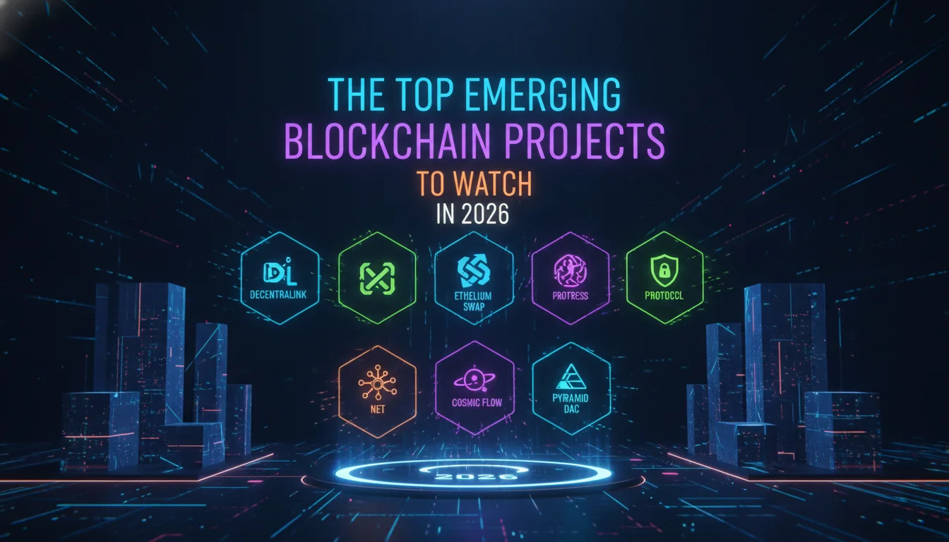 The Top Emerging Blockchain Projects to Watch in 2026 — illustrated overview