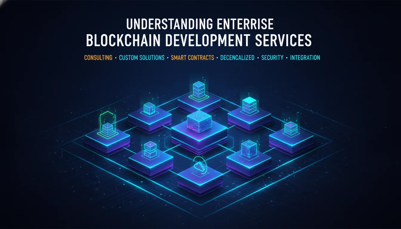 Illustration of Understanding Enterprise Blockchain Development Services
