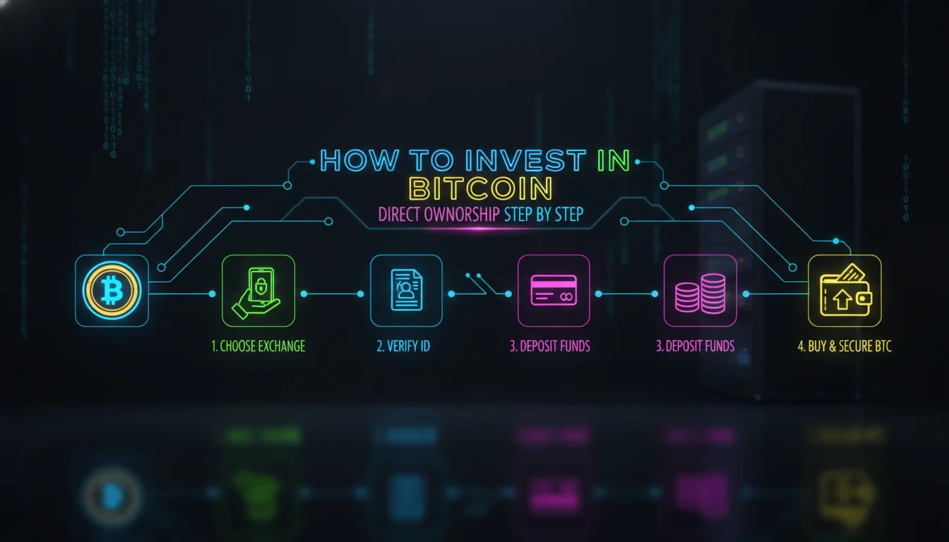 Visual guide to How to Invest in Bitcoin: Direct Ownership Step by Step