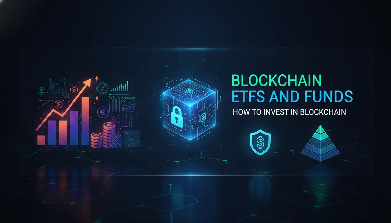 Concept illustration for Blockchain ETFs and Funds
