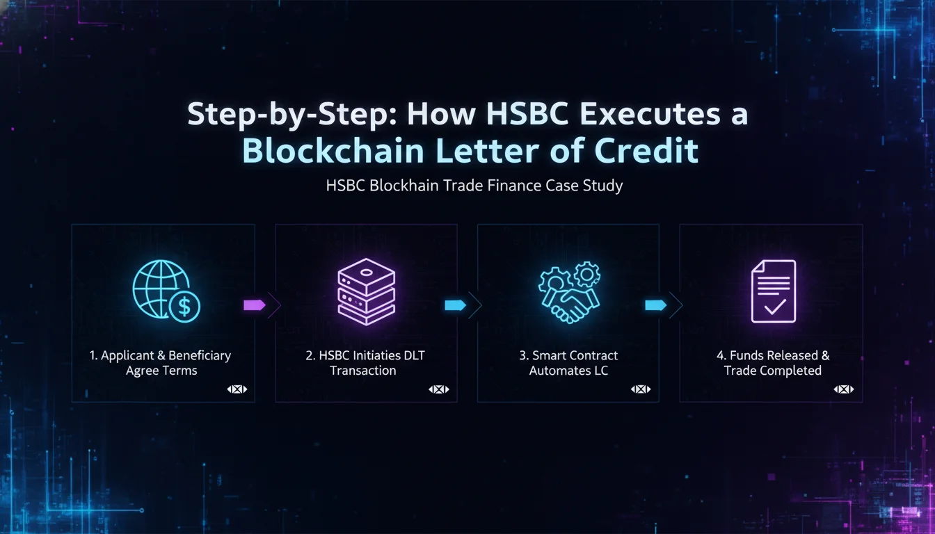Concept illustration for Step-by-Step: How HSBC Executes a Blockchain Letter of Credit