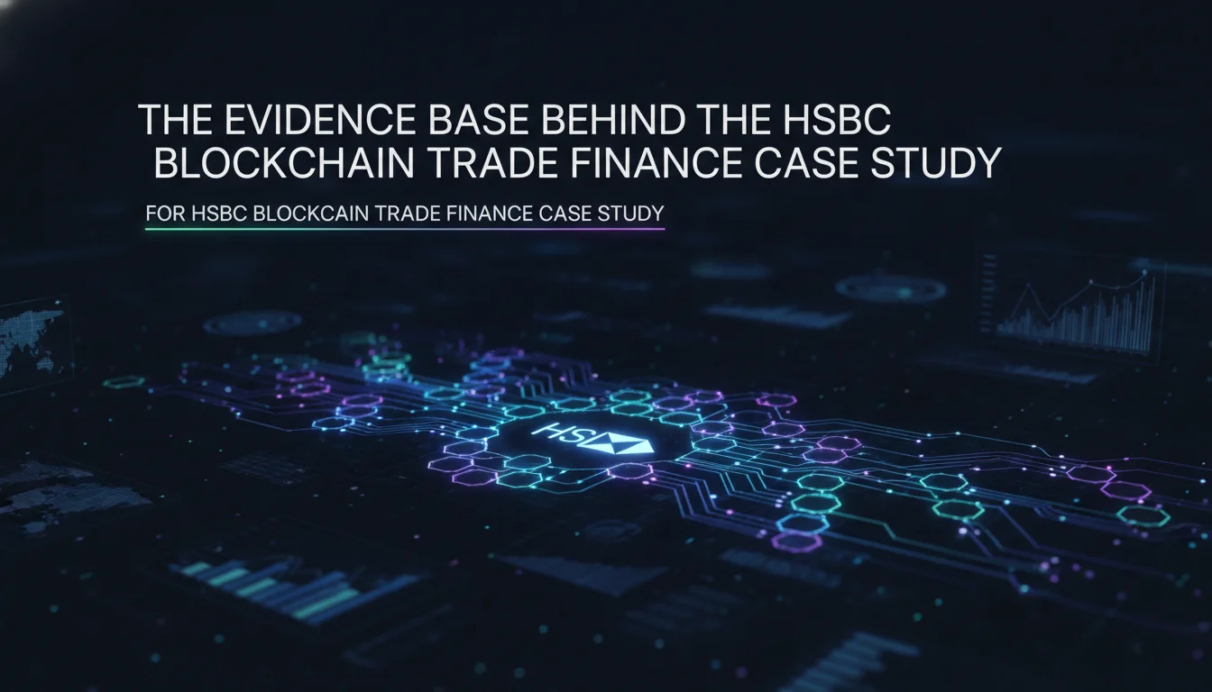 Illustration of The Evidence Base Behind the HSBC Blockchain Trade Finance Case Study