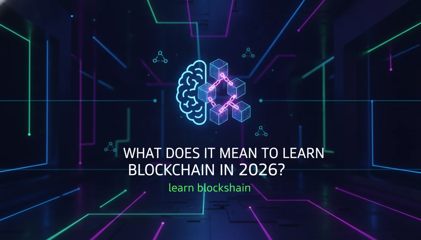 Illustration of What Does It Mean to Learn Blockchain in 2026?