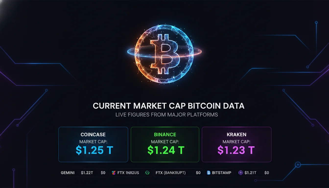 Visual guide to Current Market Cap Bitcoin Data: Live Figures from Major Platforms