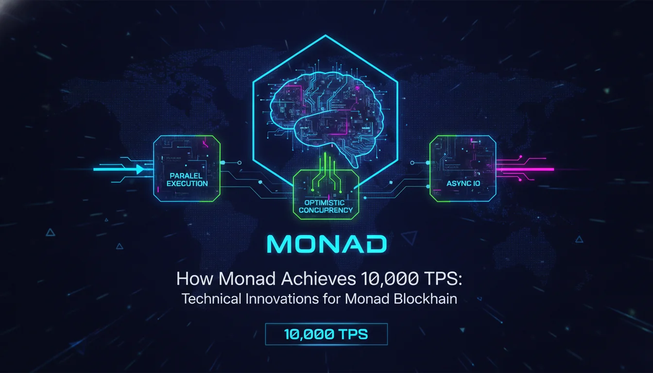 How Monad Achieves 10,000 TPS: Technical Innovations — illustrated overview
