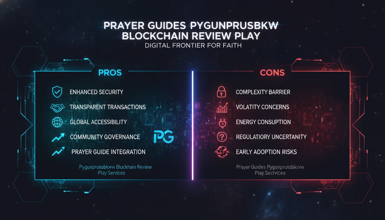 Pros and Cons of Prayer Guides Pygunprussbkxw Blockchain Review Play Services — illustrated overview
