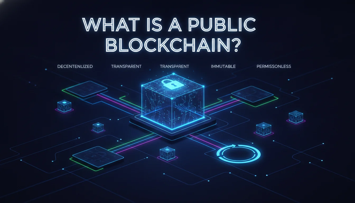Illustration of What Is a Public Blockchain?