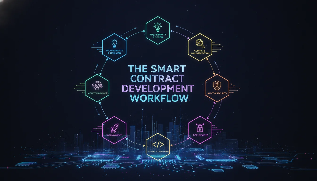 Concept illustration for The Smart Contract Development Workflow