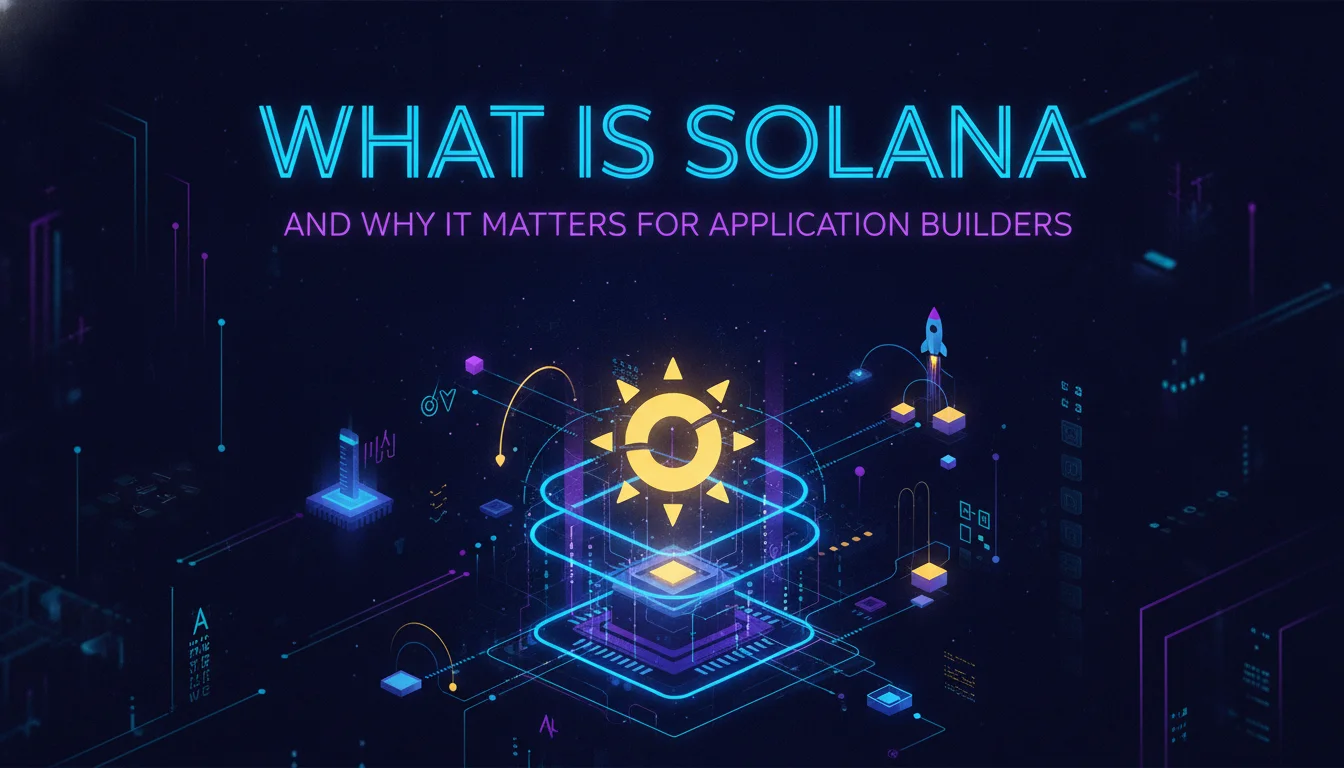 Illustration of What Is Solana and Why It Matters for Application Builders