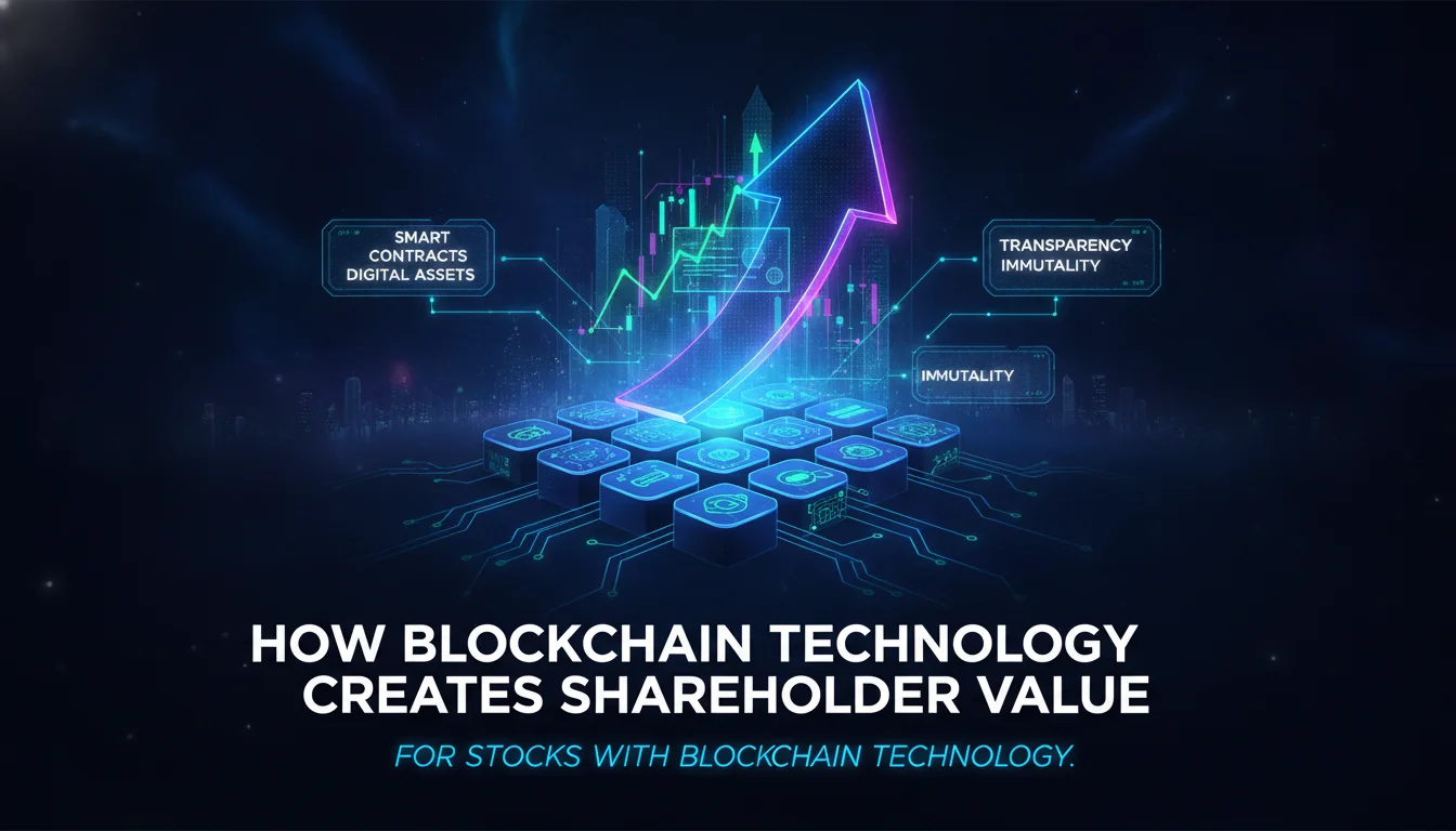 How Blockchain Technology Creates Shareholder Value — illustrated overview