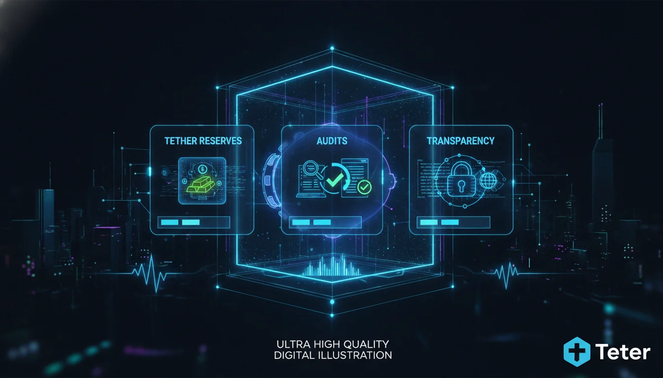 Concept illustration for Tether Reserves, Audits, and Transparency