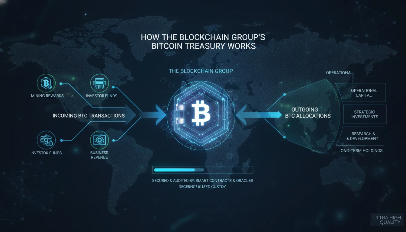 Visual guide to How the Blockchain Group's Bitcoin Treasury Works