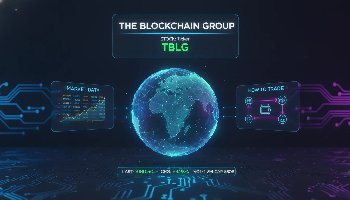 Concept illustration for The Blockchain Group Stock: Ticker, Market Data, and How to Trade