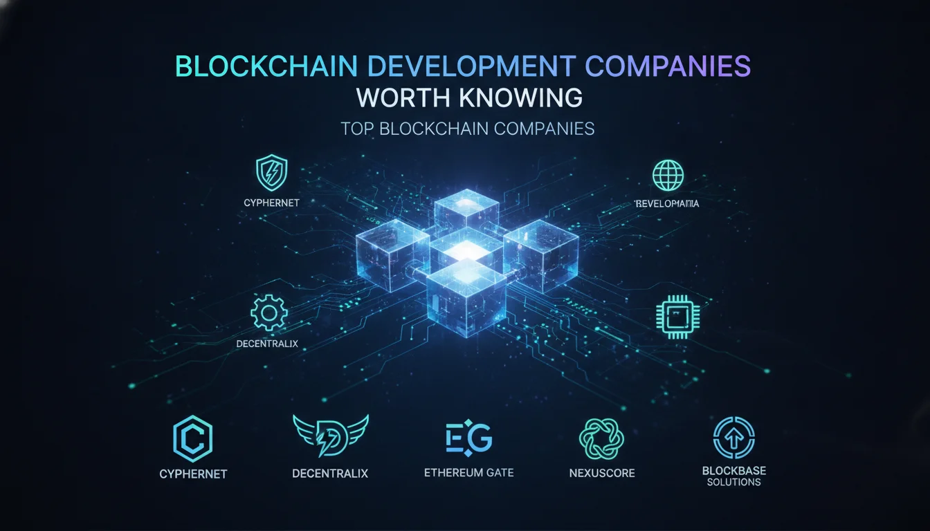 Concept illustration for Blockchain Development Companies Worth Knowing