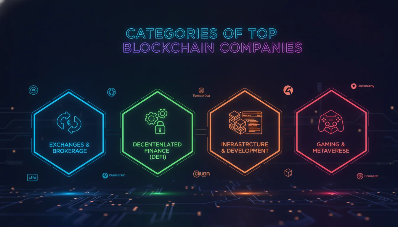 Categories of Top Blockchain Companies — illustrated overview