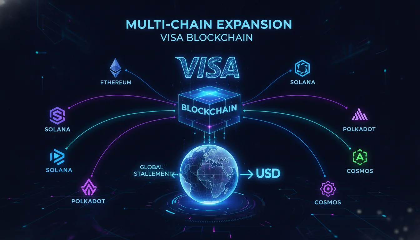 Visual guide to Visa Blockchain Stablecoin Settlement and Multi-Chain Expansion