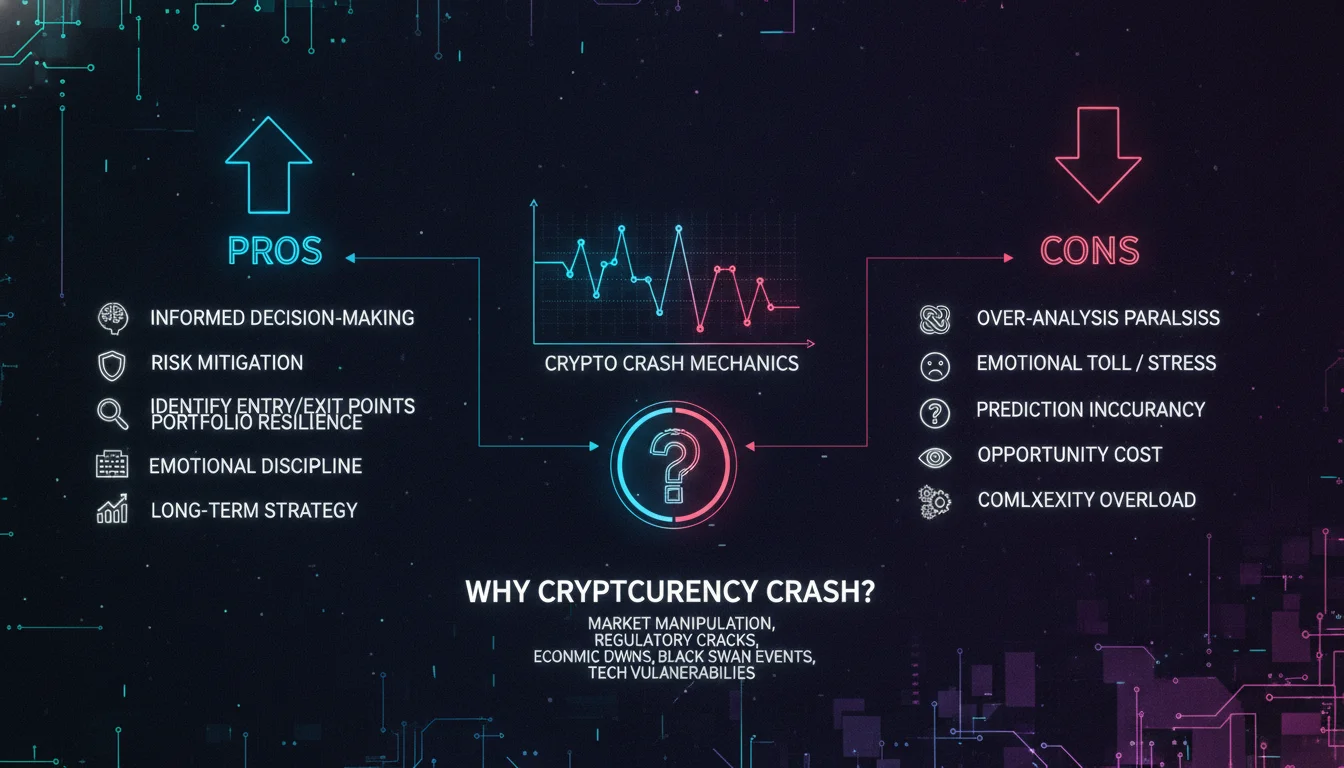 Concept illustration for Pros and Cons of Understanding Crypto Crash Mechanics