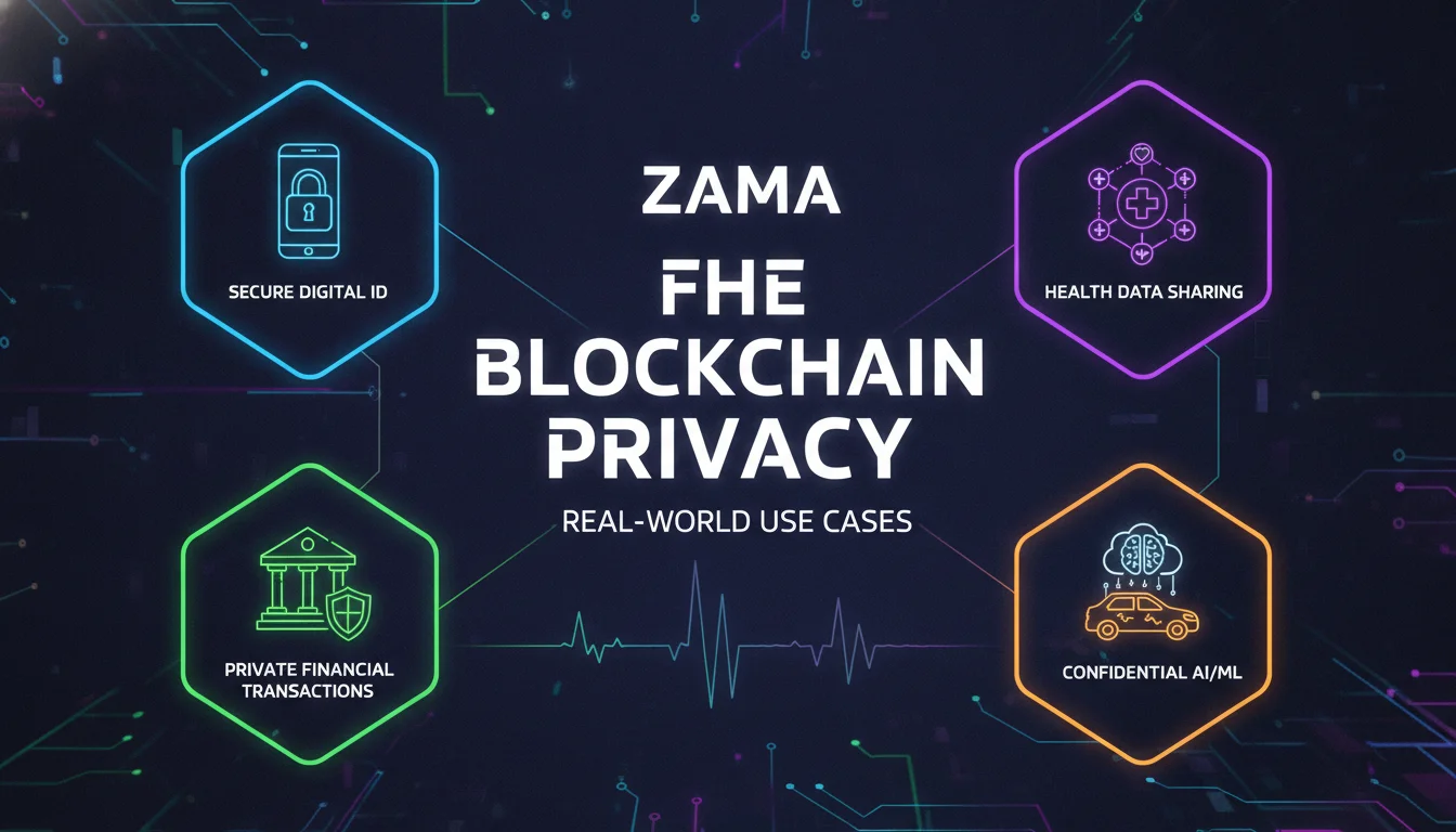 Concept illustration for Real-World Use Cases of Zama FHE Blockchain Privacy